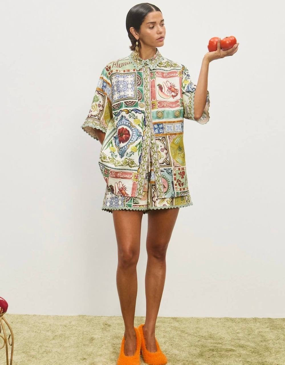 ALM Tommasina Linen Buttondown Shirt | Shorts | Set