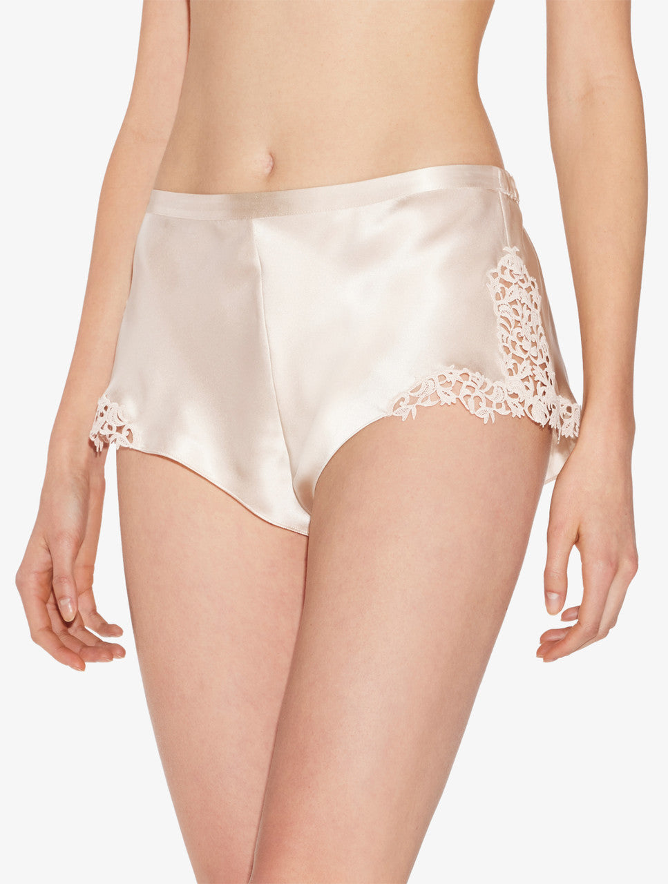 LP Silk Camisole | Sleep Shorts with macrame frastaglio | Lounge Set