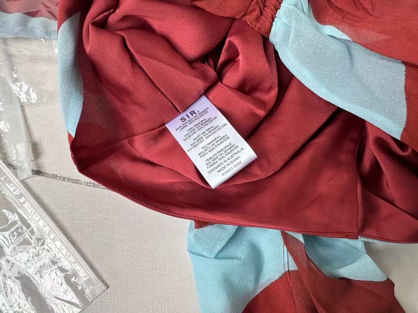 STL Frankie Gathered Silk Blend Midi Skirt