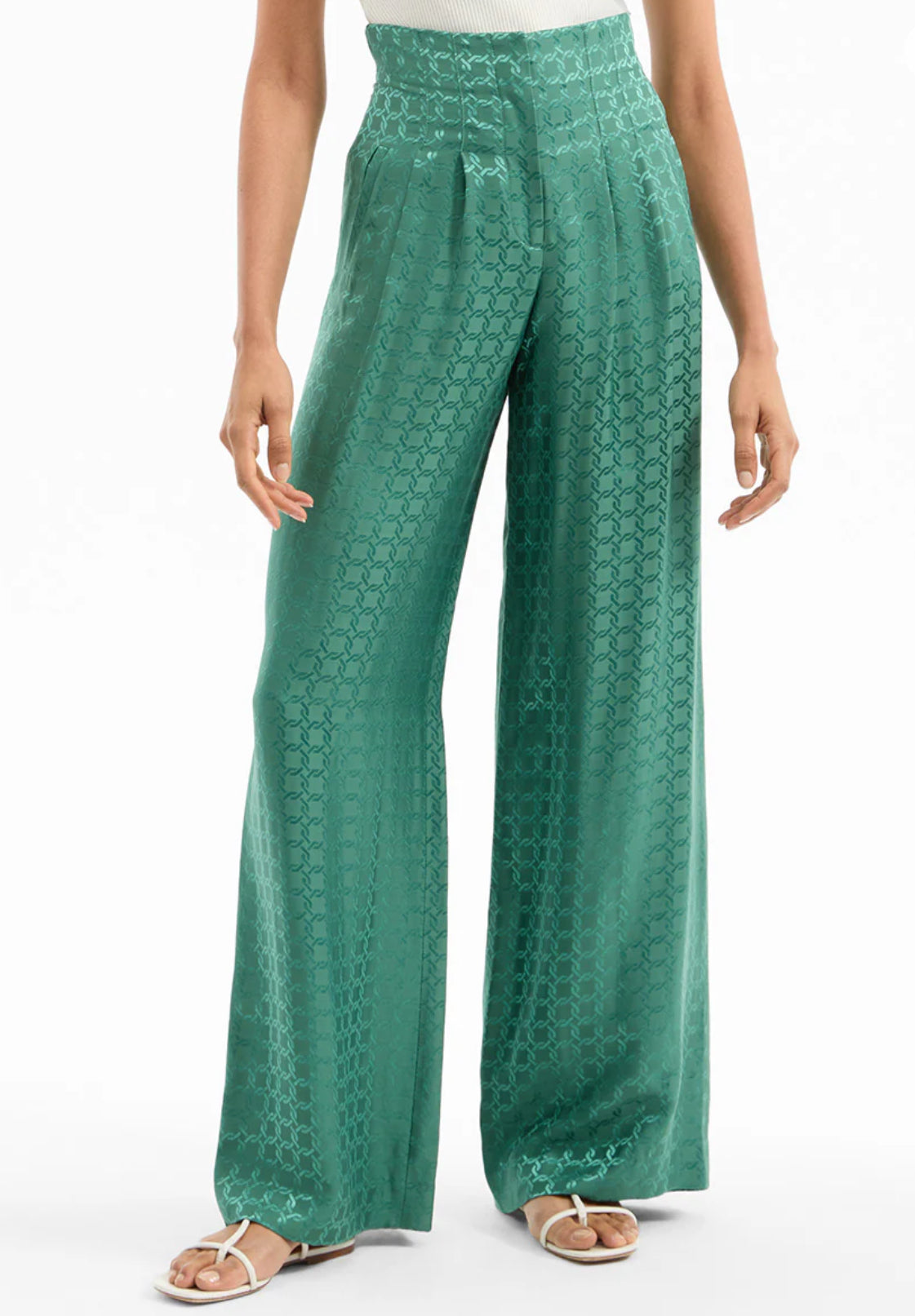 VB Issel Wrap Jacket | Colter Pant | Geometric Viscose-Silk Set