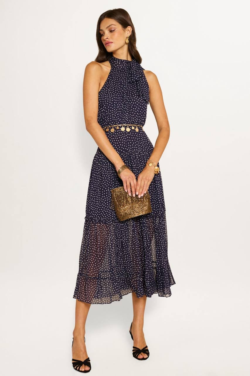 RX Pussybow Abi Viscose Midi Dress
