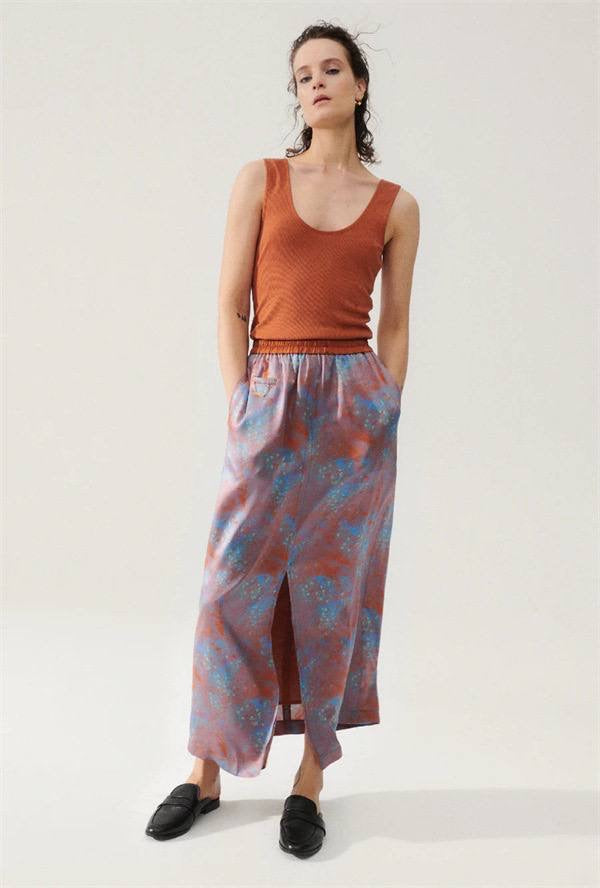 SL Ribbed Tank Top Silk Rib