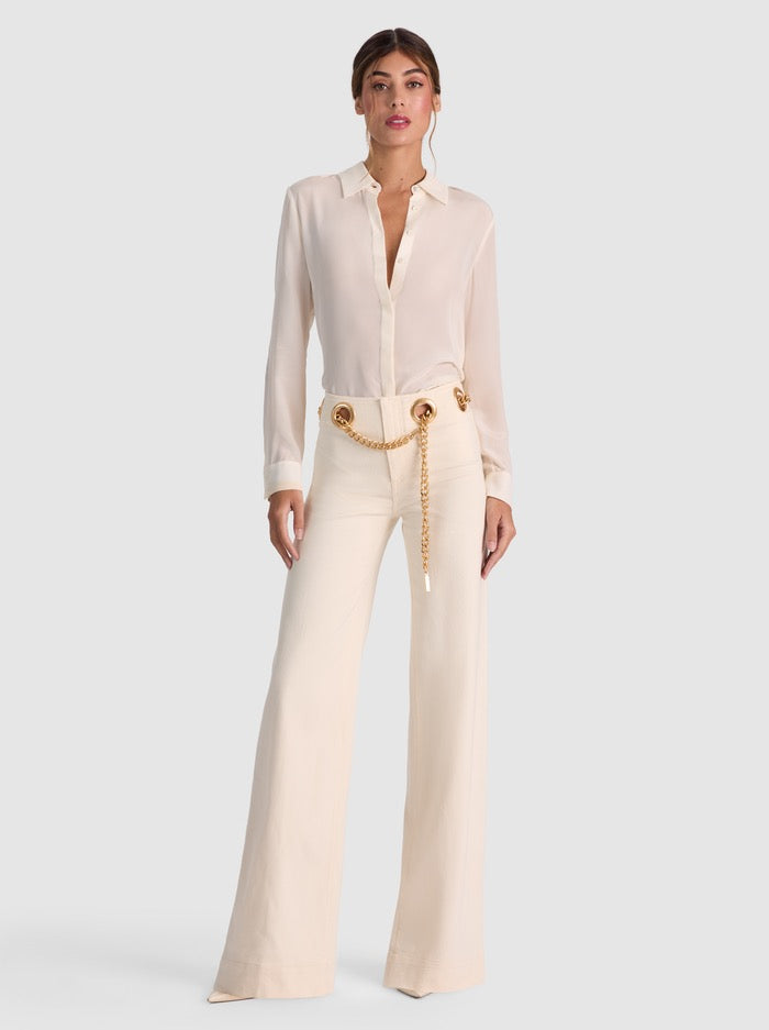 2 Colors! AO Jasper Cotton-blend Mid-Rise Jean with Chain Belt