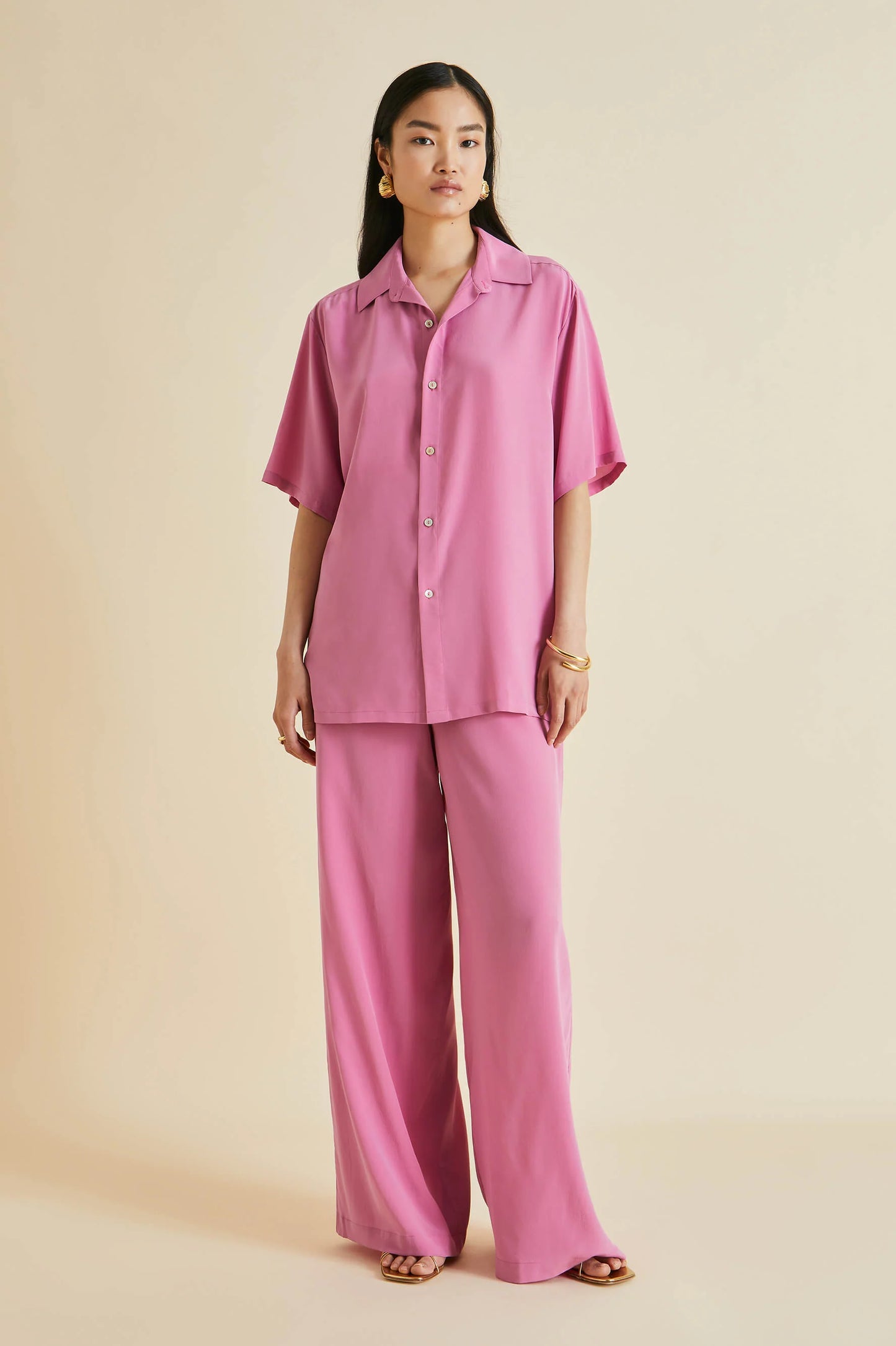 OVH Alabama Silk Crepe De Chine Pyjamas Top & Pants Set