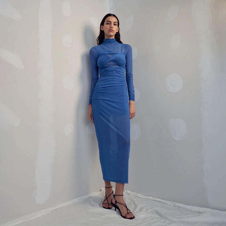 MS Madigral Mesh Midi Dress