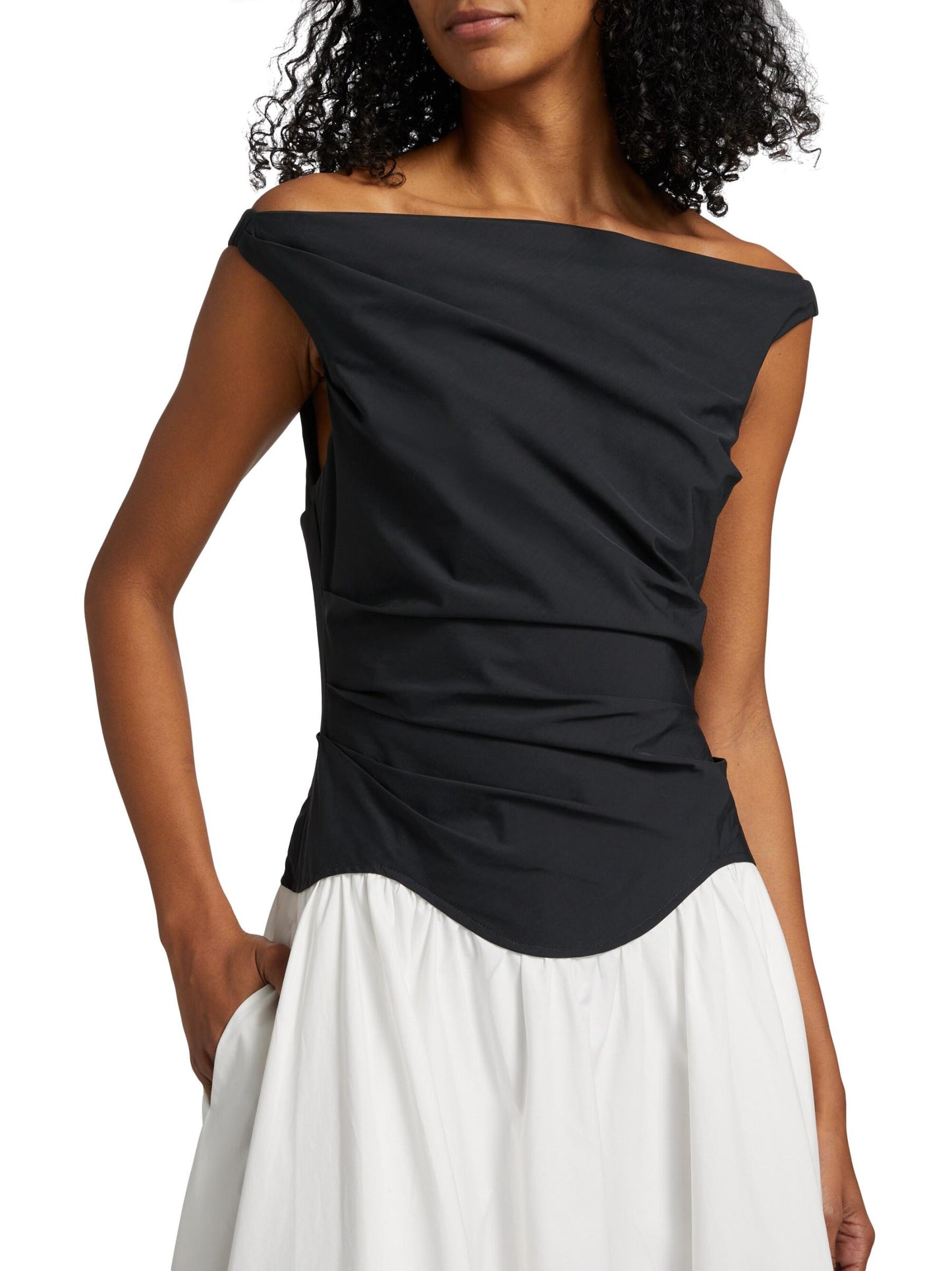 Restock! JS Cersei Off Shoulder Cotton-Blend Midi Maxi Dress