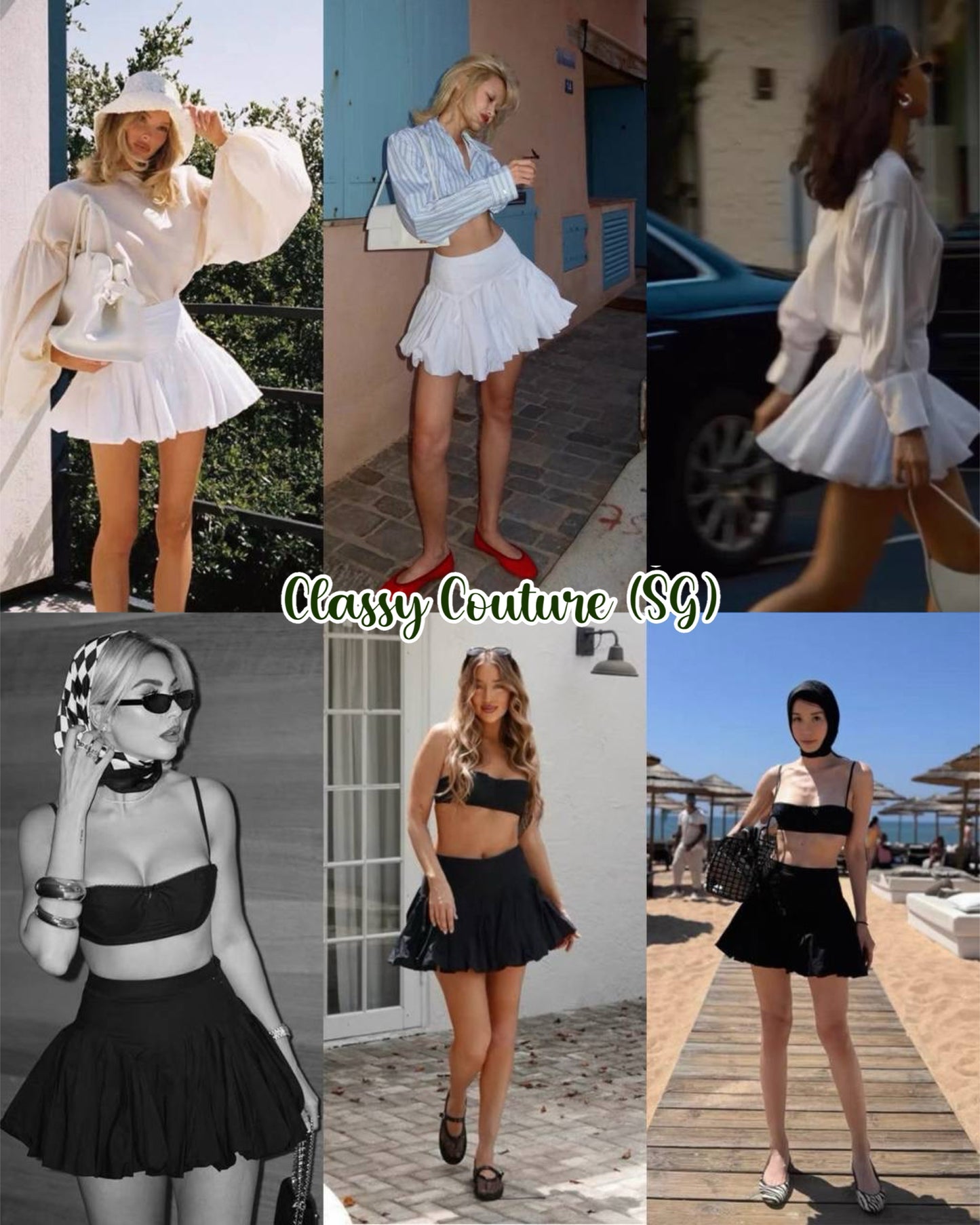 HS Cotton Poplin Bubble Mini Skirt