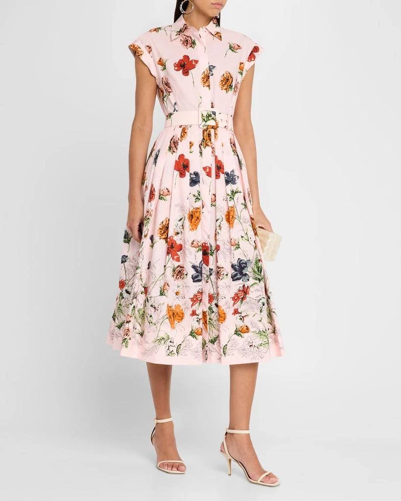 CC Octavia Floral Cotton Midi Dress