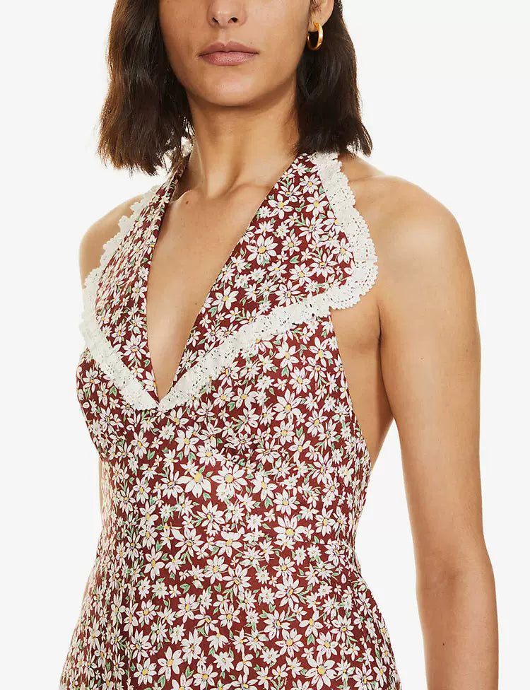 SALE! Rx Sabrina Halter Midi Dress