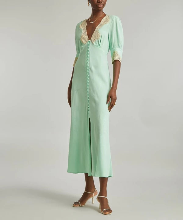Rx Simone Silky Viscose Midi Dress
