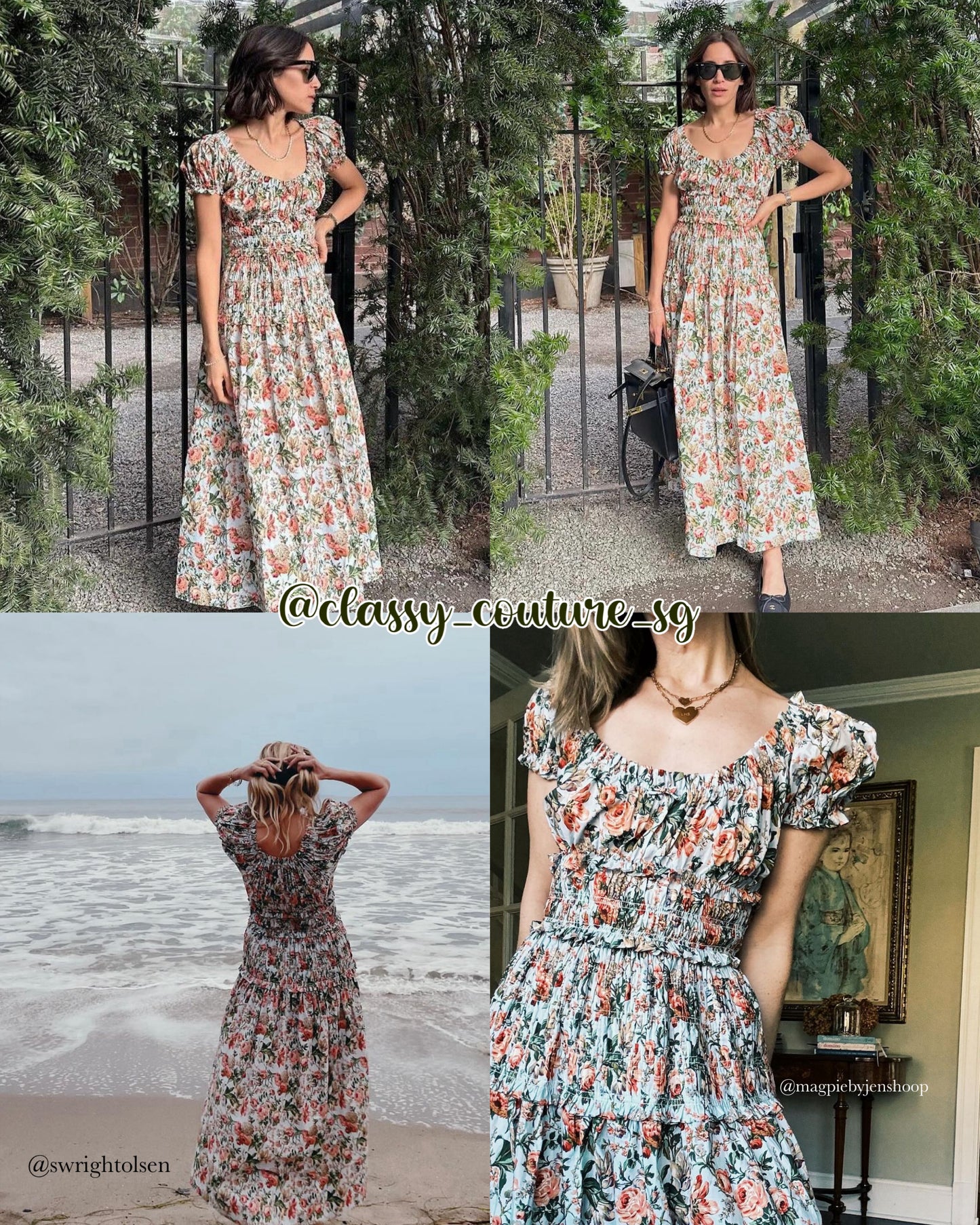 DN Leanne Cotton Midi Dress in Calico Garden