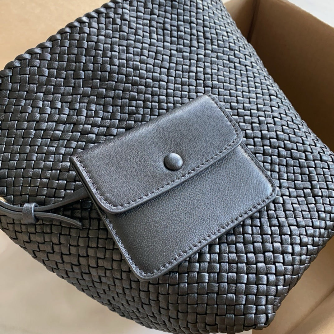 TR N/S Small Woven Lamb Leather Park Tote Bag