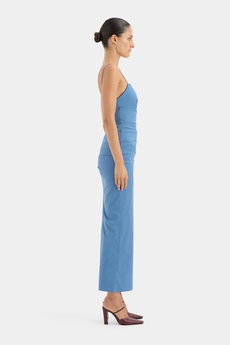 STL Jones Cotton-Blend Gathered Maxi Dress