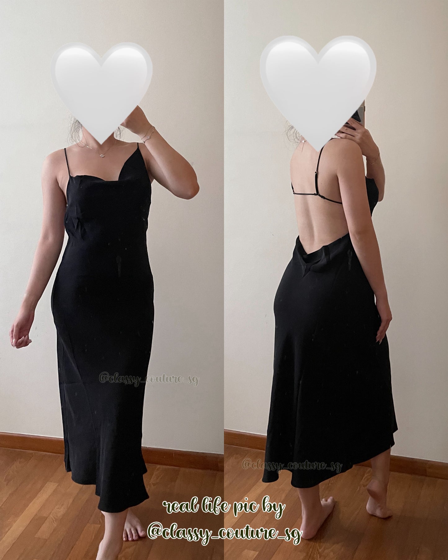 SL CDC Carrie Midi Dress - thick 30 momme matte silk