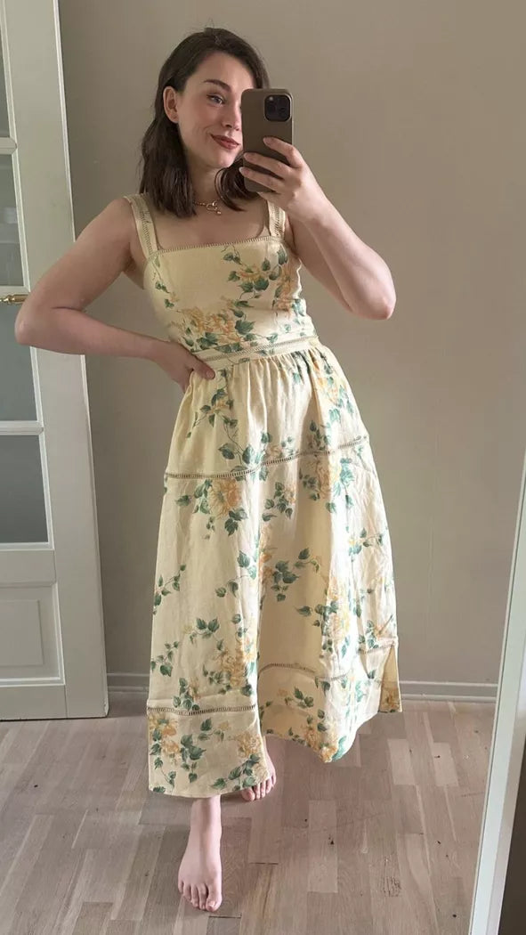 Ref Everett Linen Midi Dress