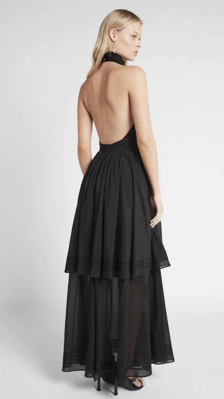 AJ Bungalow Sienna Silk-Blend Maxi Dress