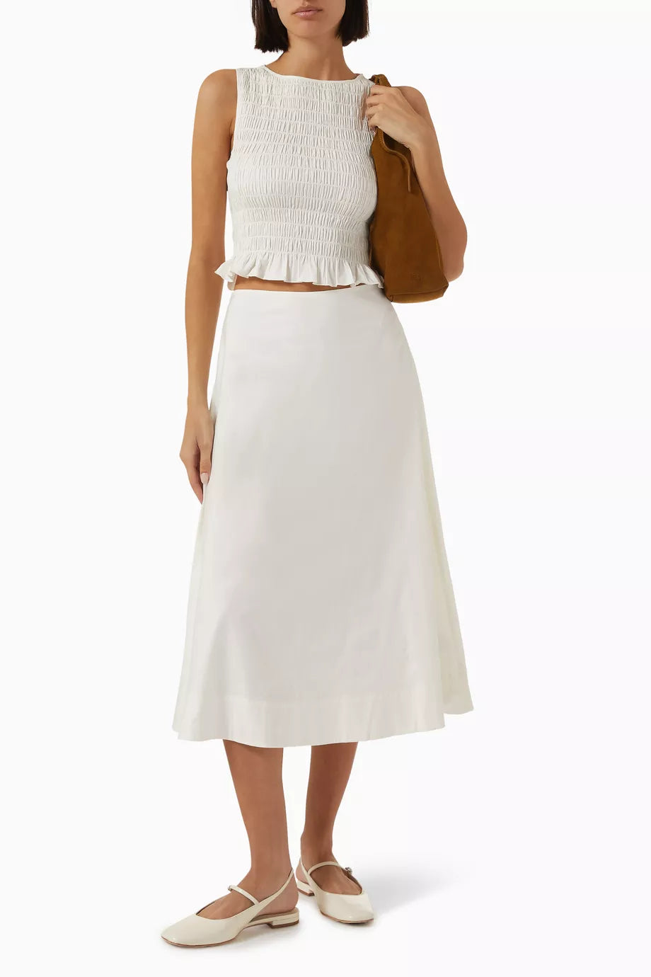 Ref Laguna Top | Midi Skirt | Stretch-Cotton Two Piece Set