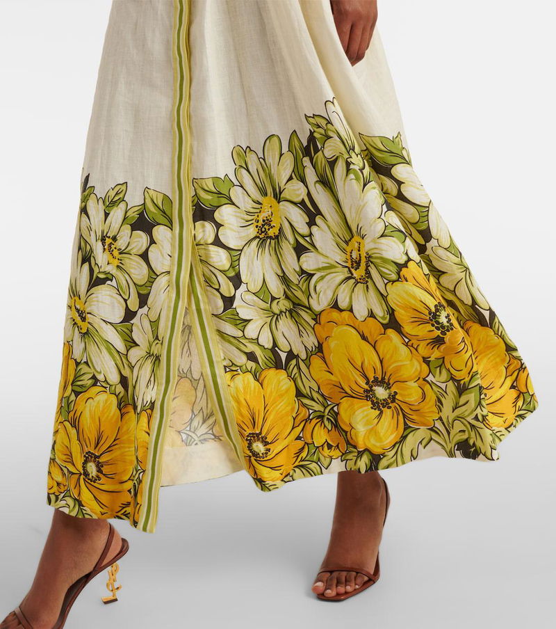 ALM Gisela Linen Shirtdress Maxi Dress