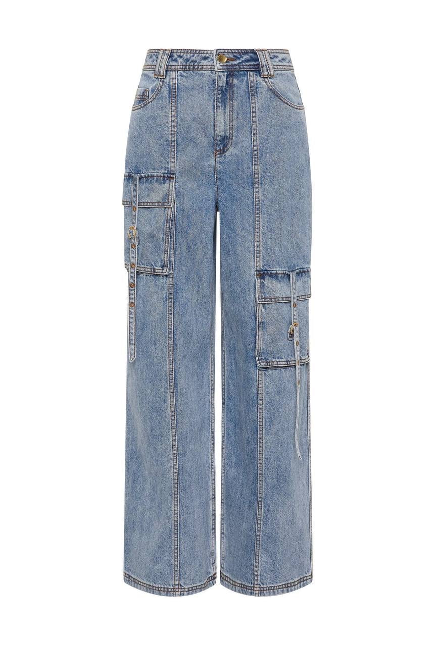 AJ Juno Denim Cargo Jeans