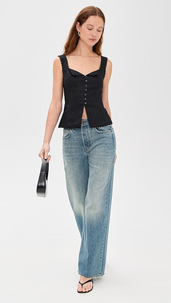 New Colors! Ref Viola Linen Top