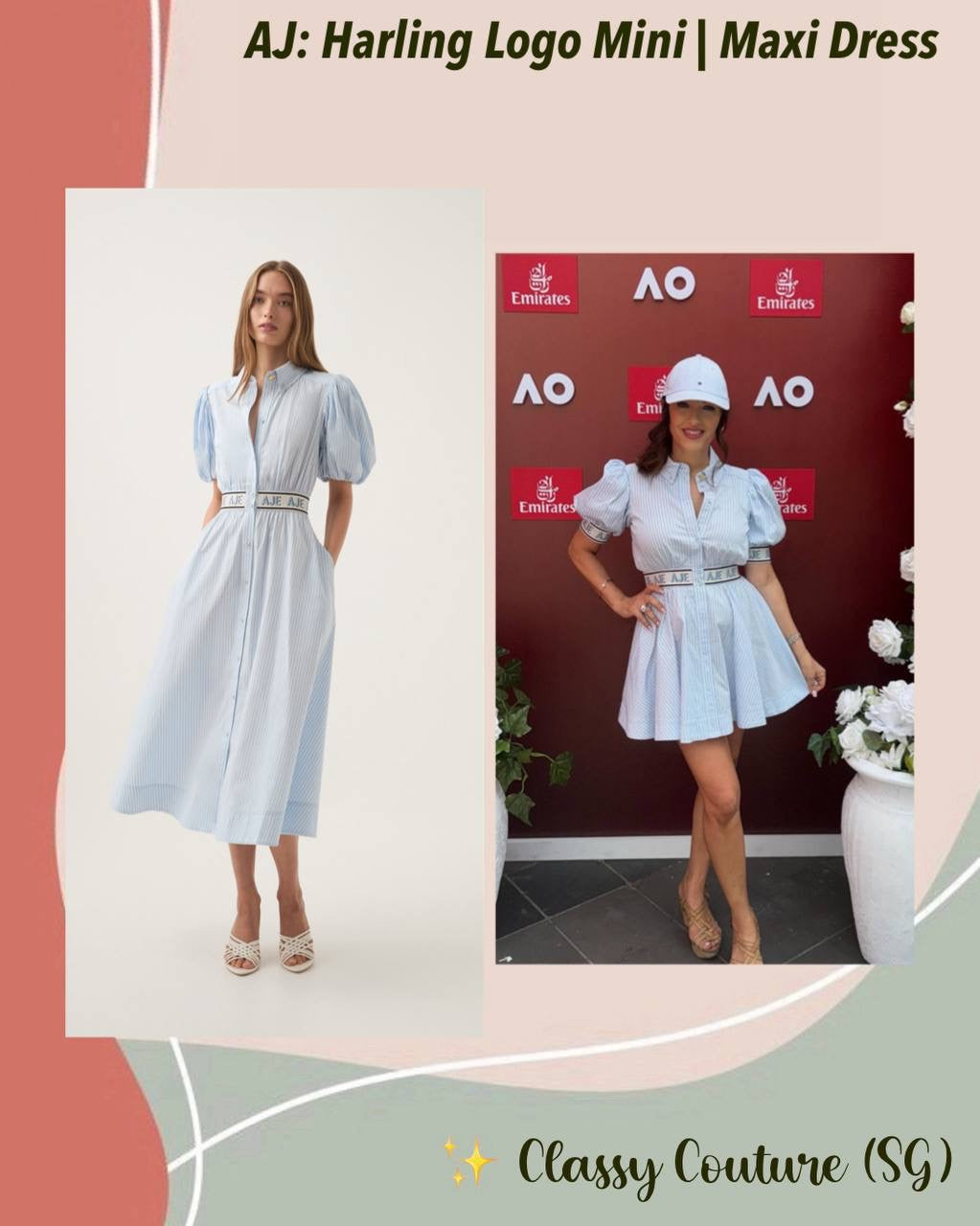 aje harling logo midi dress Harling Logo Midi Dress Aje International