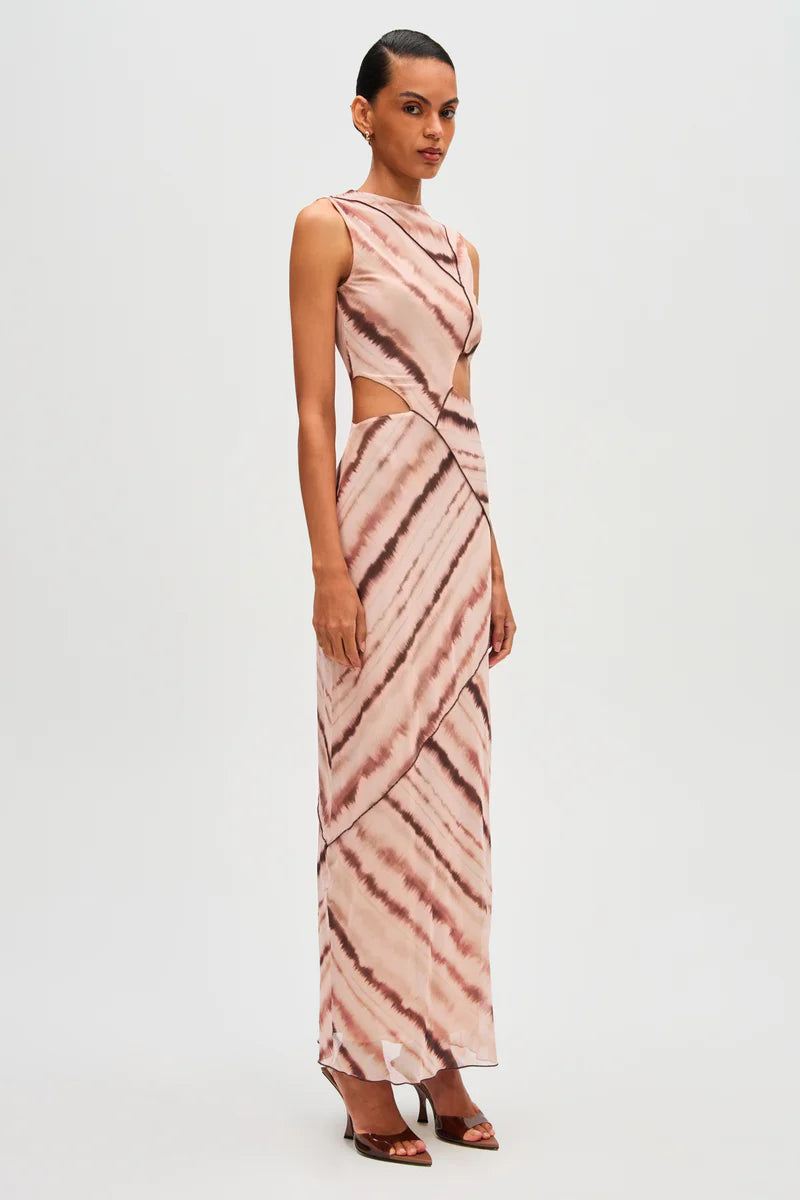 MS Salli Mesh Cut Out Maxi Dress