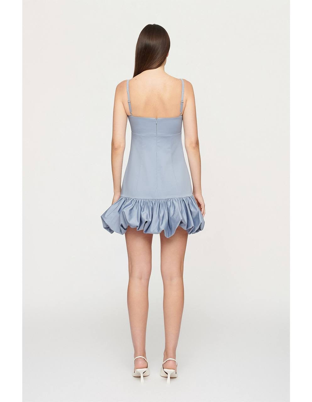 CLE Daisy Cotton Satin Mini Dress