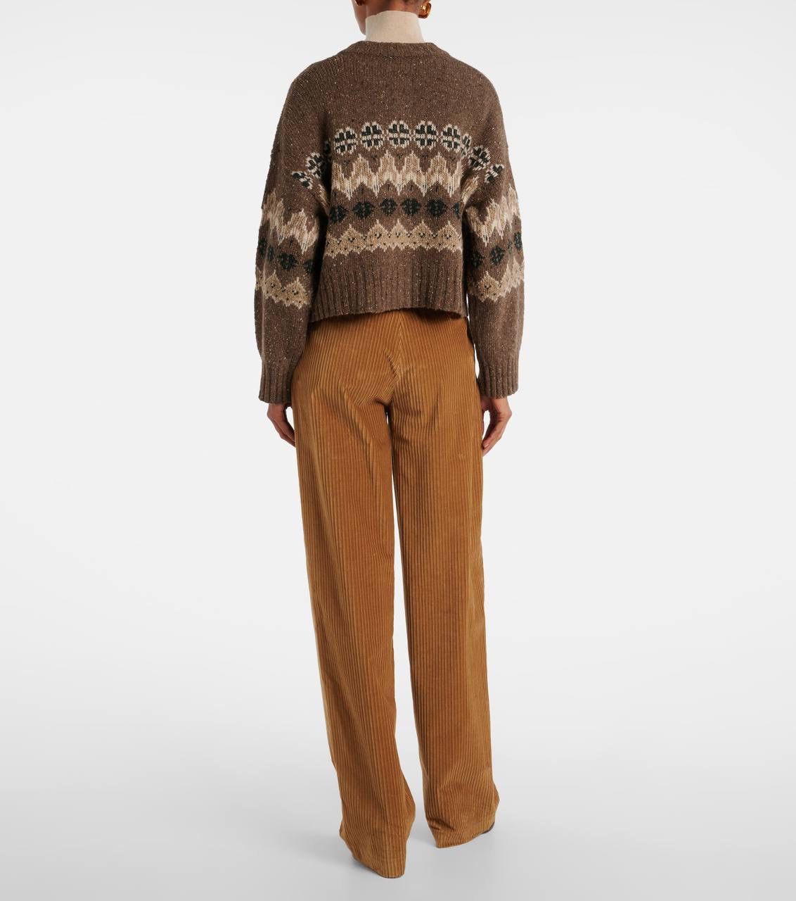 ATZ Cammie Fair Isle Wool-Blend Buttoned Cardigan