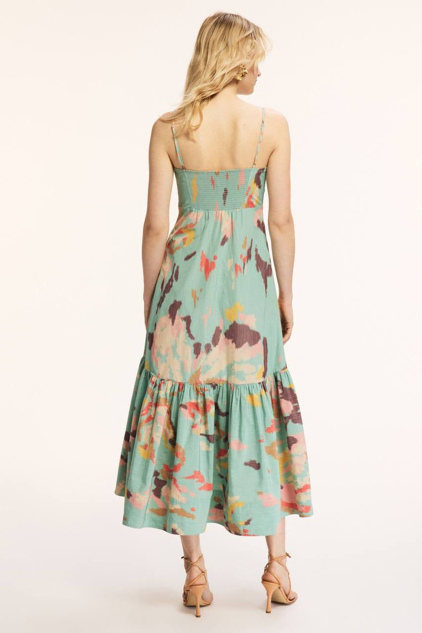 2 Colors! ALC Lindsey Ruched Cotton-Blend Midi Dress