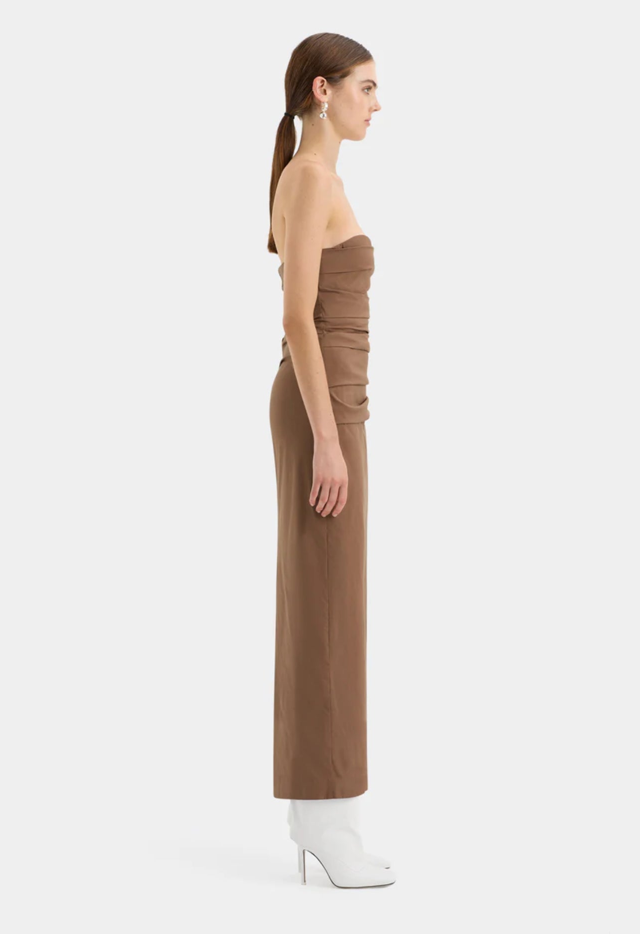 STL Alba Strapless Stretch-Cotton Gown Maxi Dress
