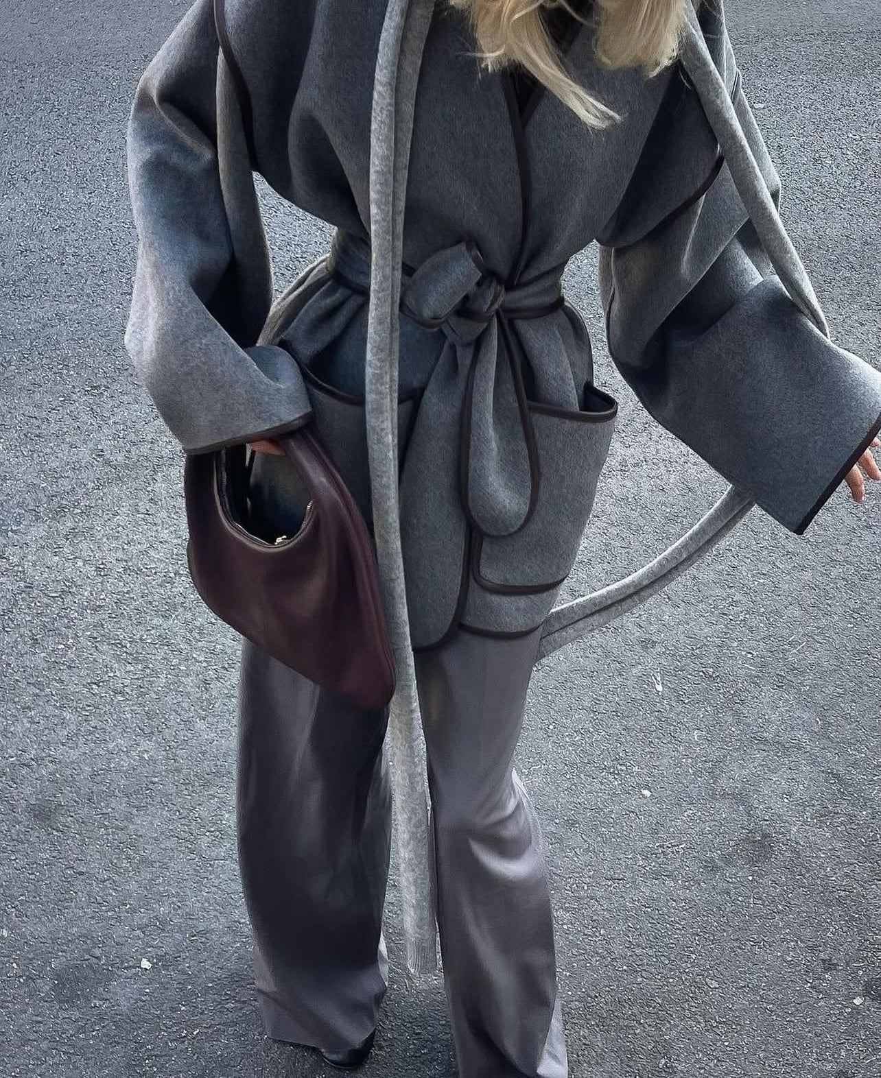 HS Wool-Blend Blanket Short Coat