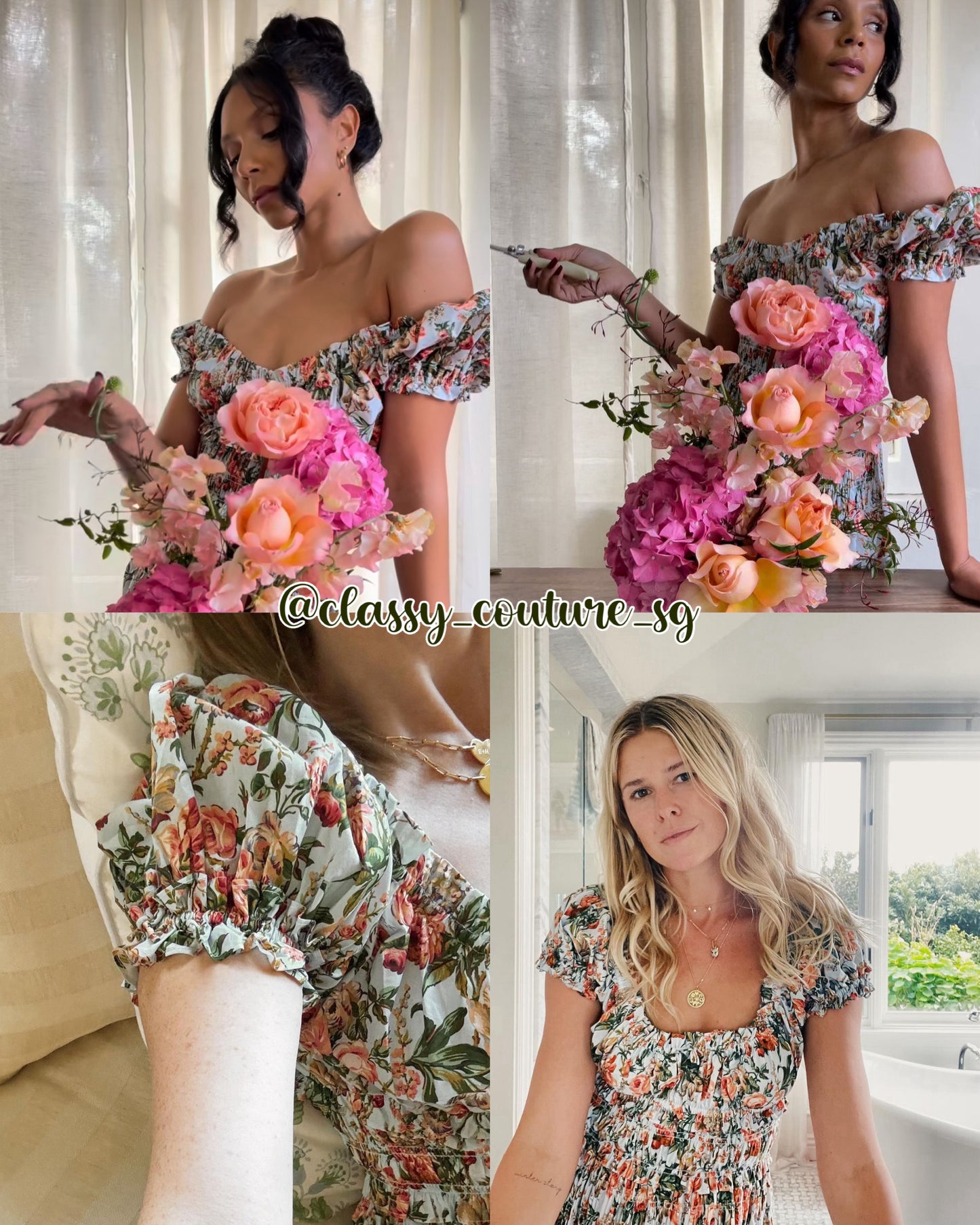 DN Leanne Cotton Midi Dress in Calico Garden