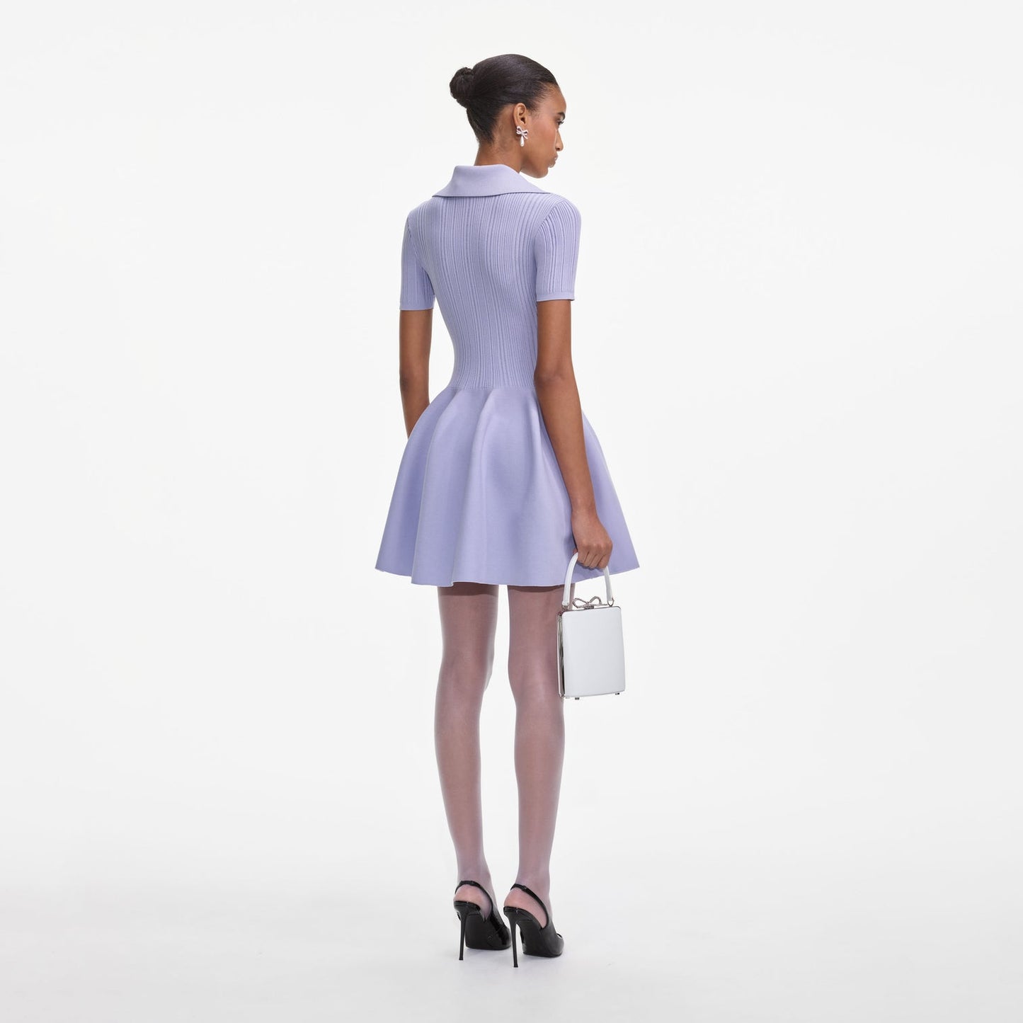 SP Lilac Ribbed Knit Mini Dress