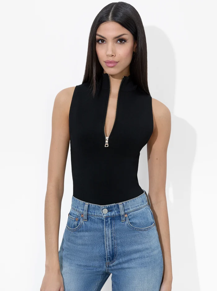 AO Leighton Reversible Mock Neck Viscose-Blend Tank Top