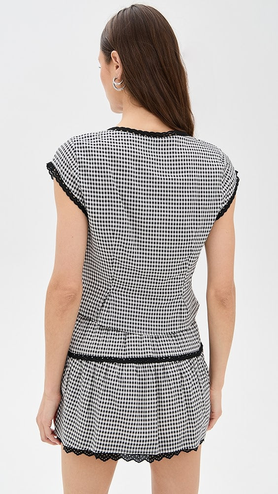 Ref Valetta Two Piece | Top Mini Skirt | Cotton-Viscose Set