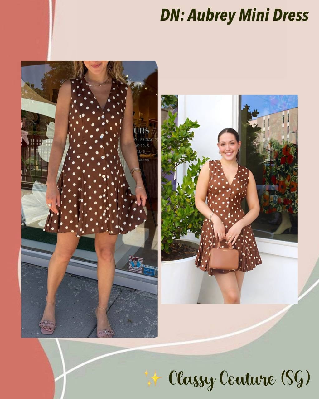 DN Aubrey Silk-Viscose Polka Dot Mini Dress