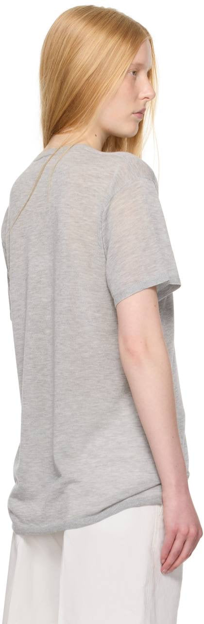 TOT Lyocell-Cashmere Oversized Tee Knit Long Shirt