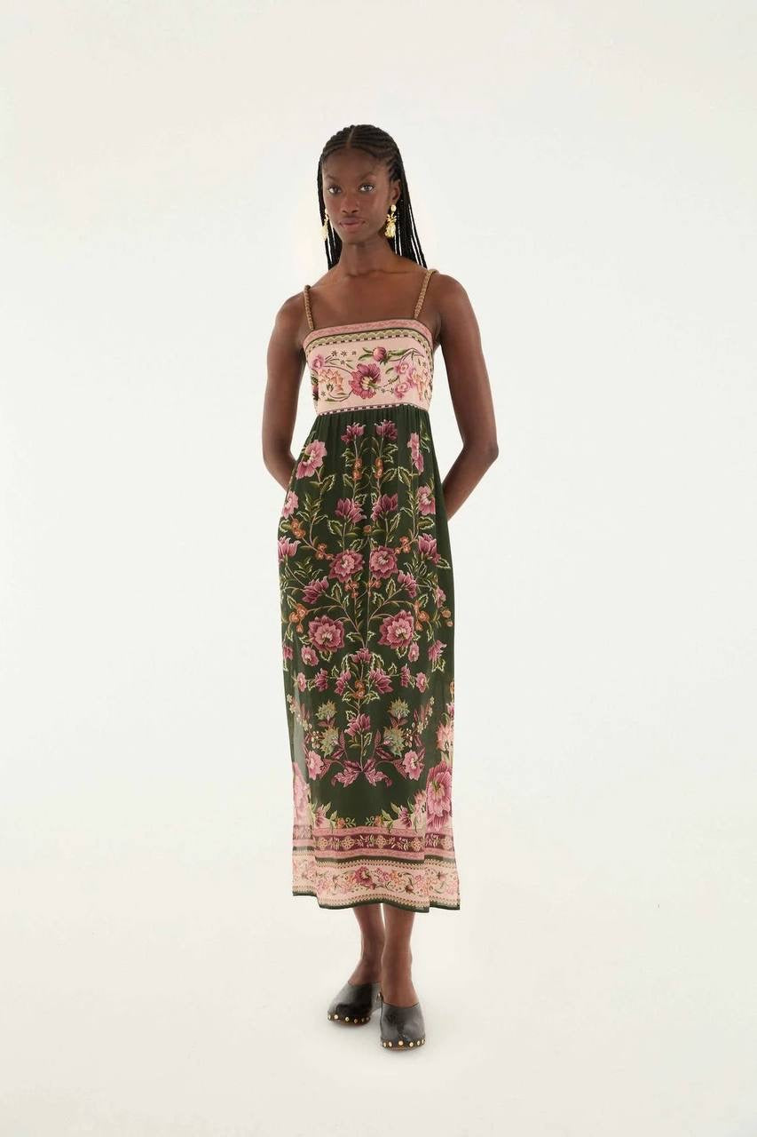FR Flowering Garden Viscose Midi Dress
