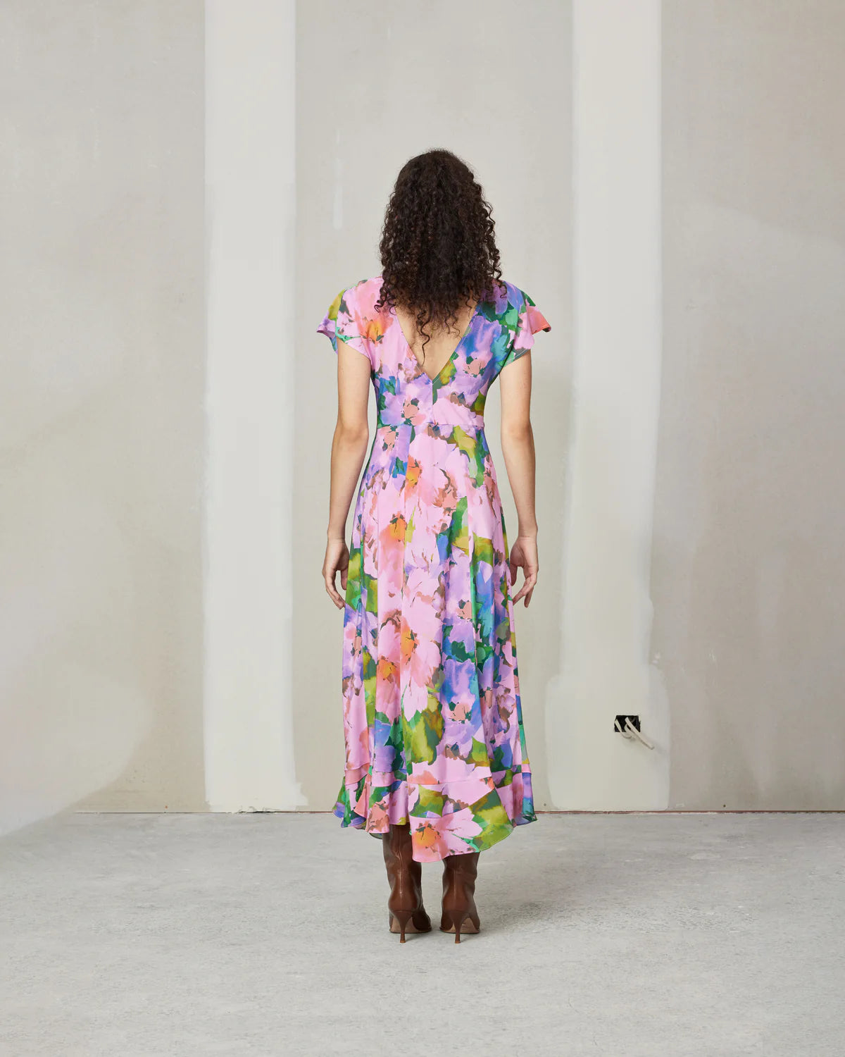 RBY Kata Silk Midi Dress in Dream Floral