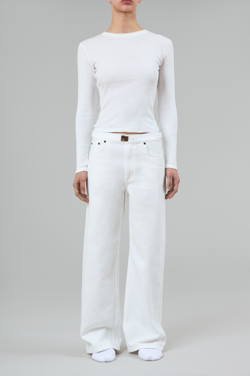 SH Buckle Cotton Jeans
