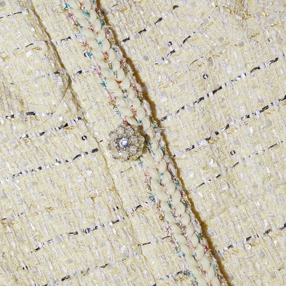 SP Yellow Boucle Mini Dress | Jacket | Set