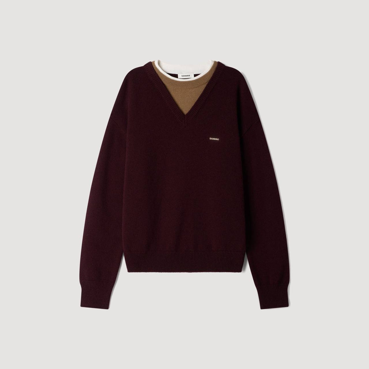 2-In-1 Wool And Cashmere Jumper