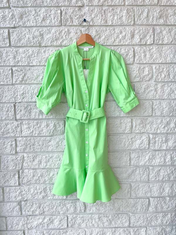 VB Molly Belted Shirtdress Mini Dress