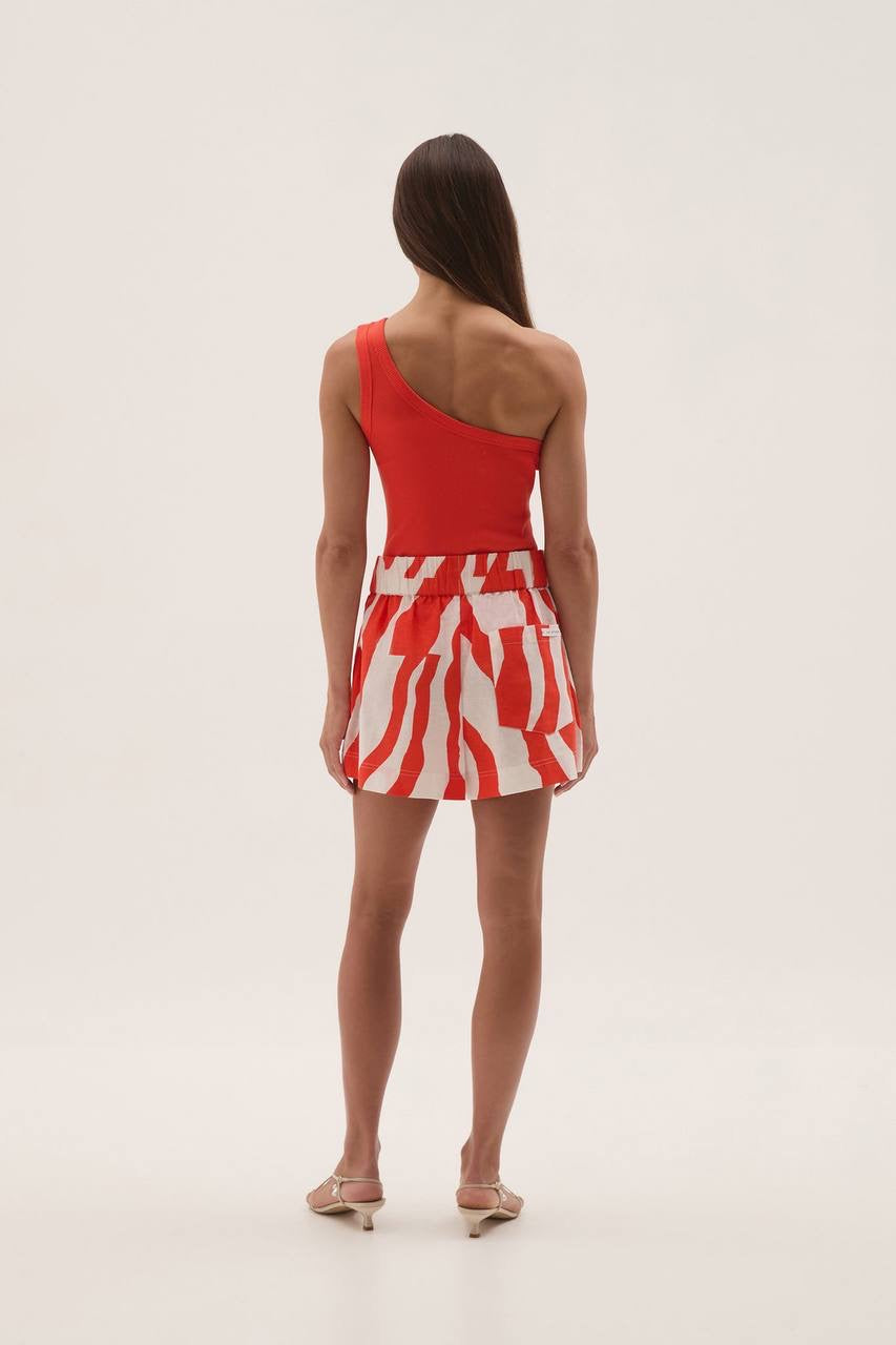 AJ Airlie Relaxed Linen-Cotton Shorts