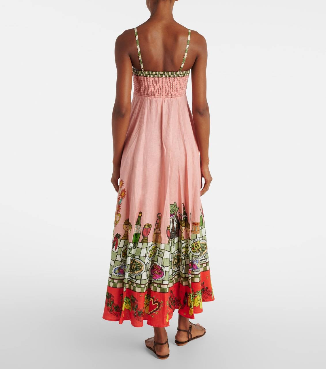 ALM Contessa Linen Midi Dress Sundress