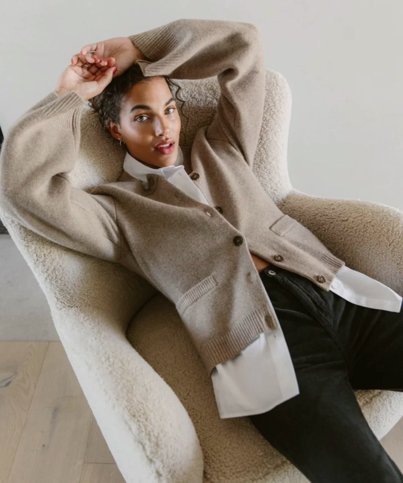 Best! JK Cooper Wool-Cashmere Slim Fit Cardigan