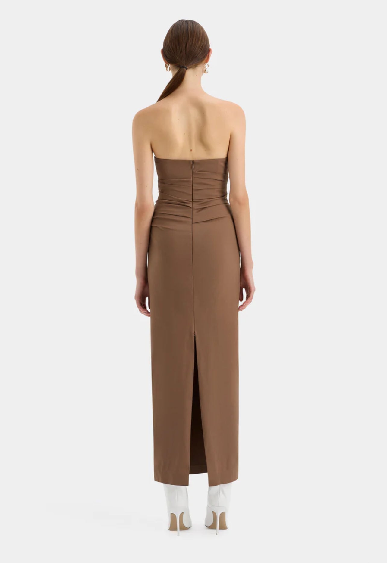 STL Alba Strapless Stretch-Cotton Gown Maxi Dress