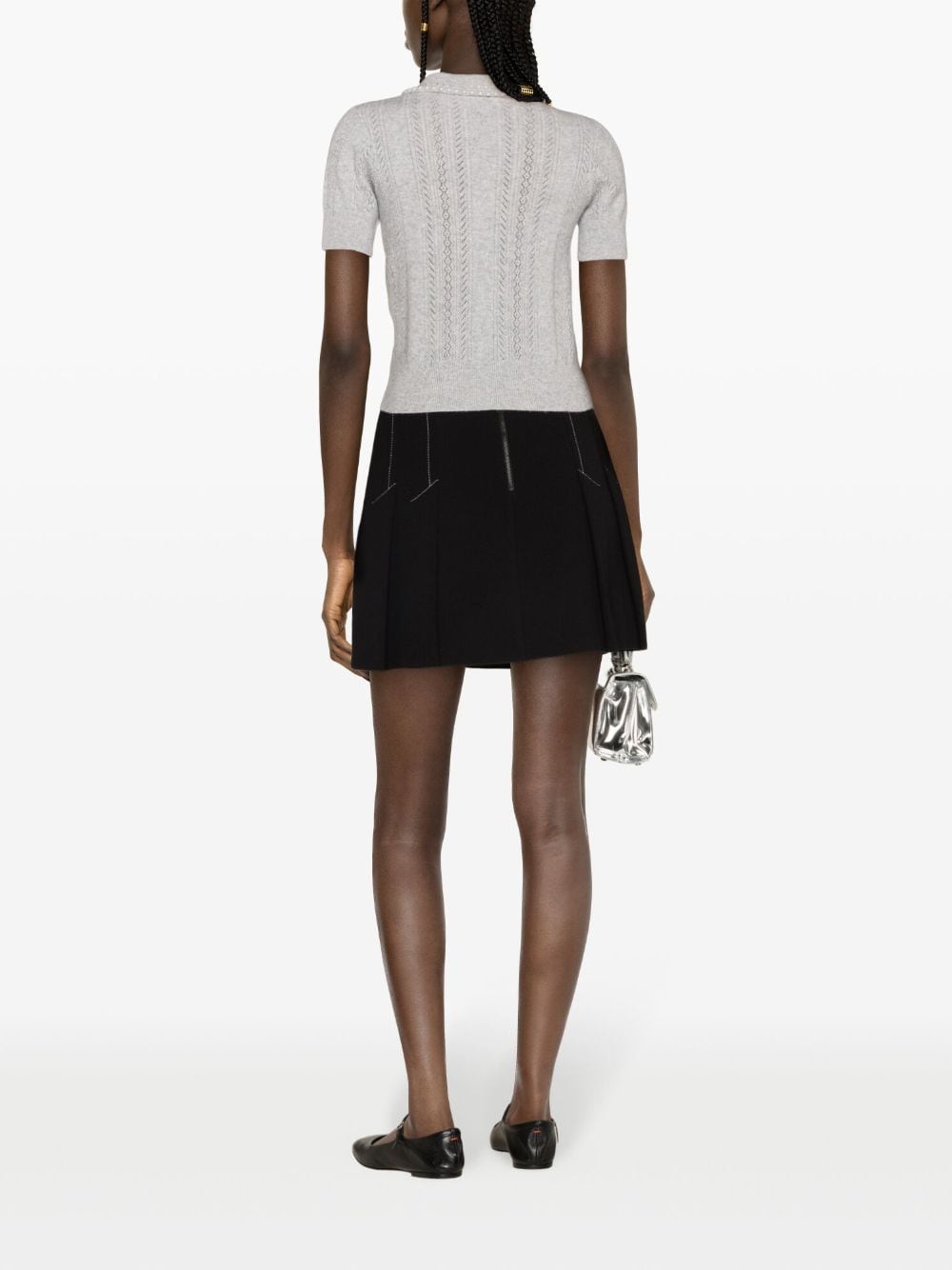 SD Willy Cropped Polo-neck Jumper | Wool-Cashmere Top
