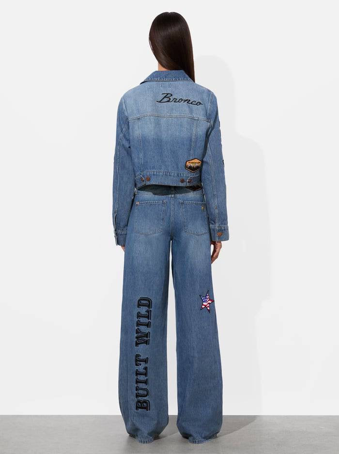 AO x Bronco Jeff Denim Jacket | Trish Low Rise Jeans | Set