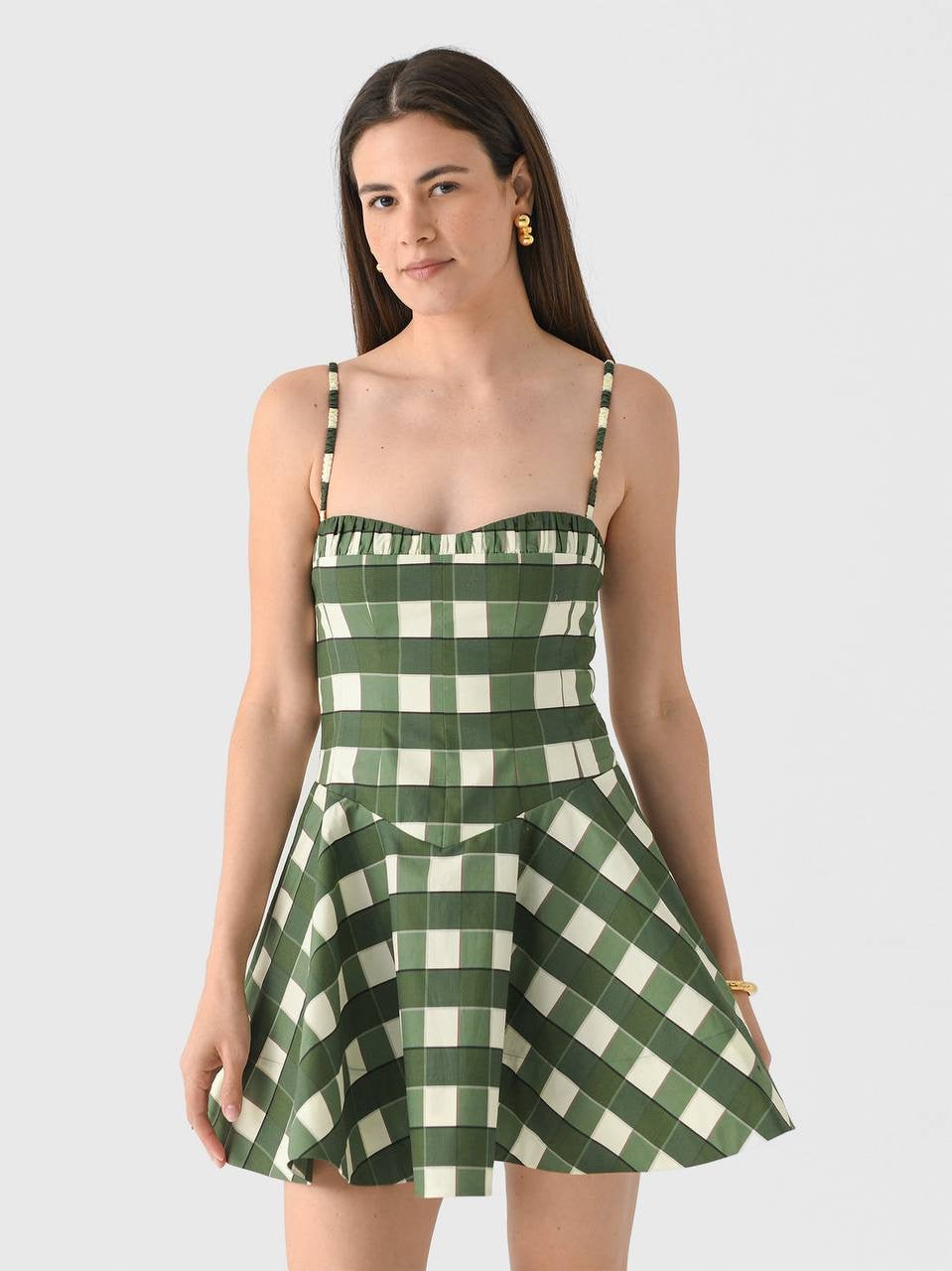 CLE Georgia Flared Cotton Mini Dress